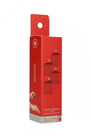 4 bougies SM rouges parfumées · Ouch! · vue 2