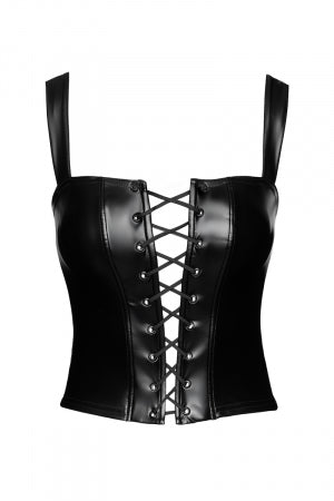 Top style corset Vixen · Noir Handmade · vue 2