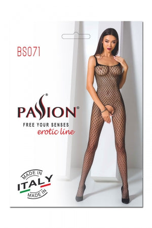 Combinaison Noir résille · Passion bodystockings · vue 2