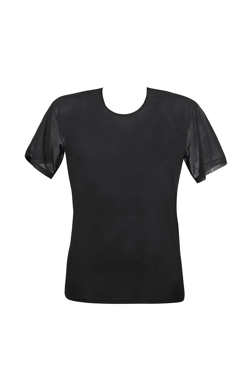 T-shirt homme près du corps noir opaque Petrol Anaïs for Men