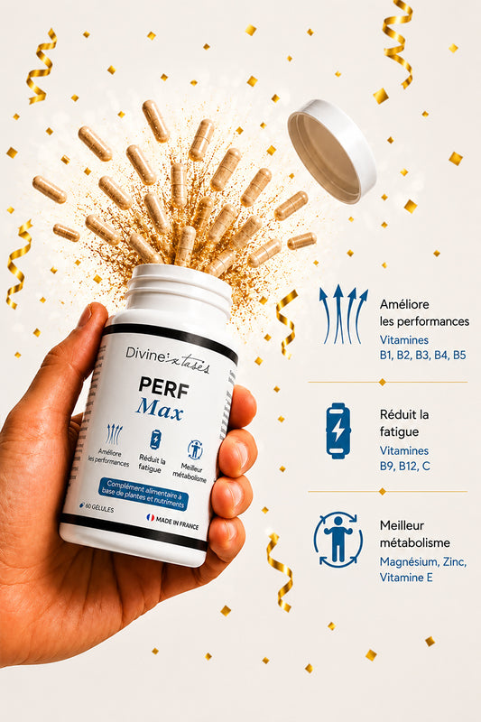 Complément alimentaire vitaminé Perf Max Divinextases