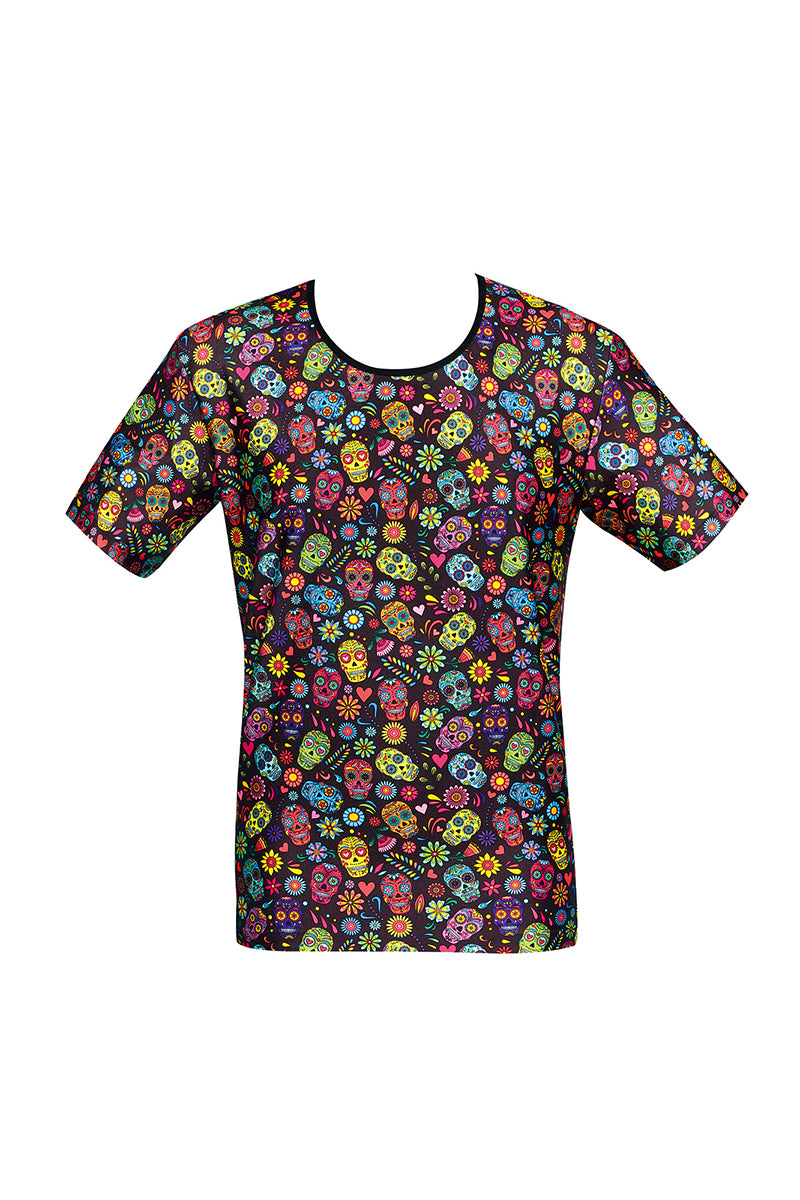 T-shirt homme près du corps calaveras Mexico Anaïs for Men