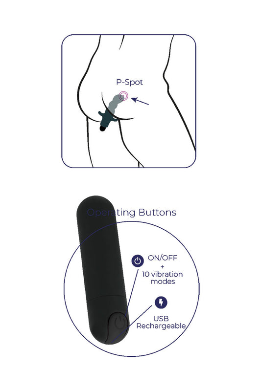 Plug anal vibrant stimulateur de prostate Buddy Wooomy
