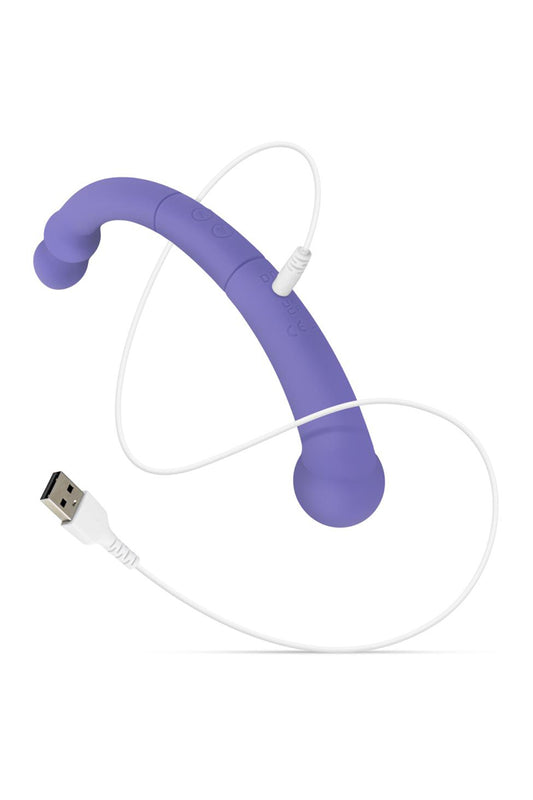 Vibro double extrémité en silicone Leah Good vibe only