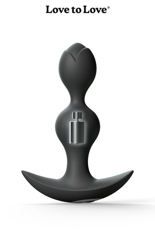 Plug anal vibrant rechargeable Twinny Bud noir Love to Love