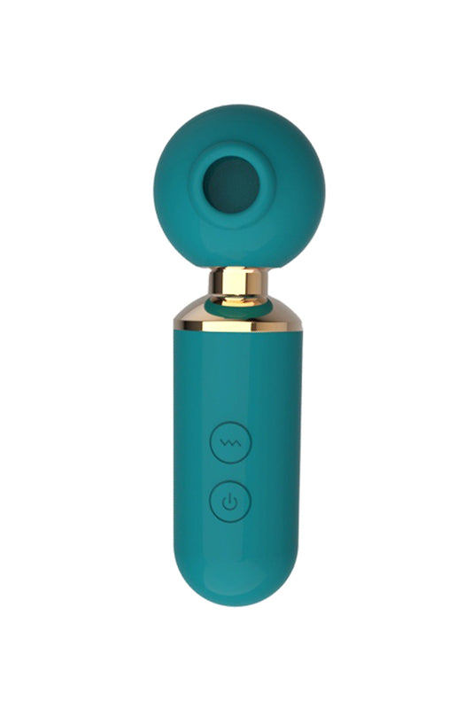 Stimulateur clitoridien mini wand 3 en 1 Wandgo vert DIK