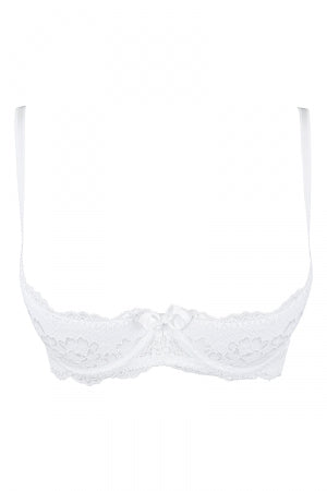 Soutien-gorge ouvert blanc · Axami · vue 4