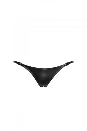 String stripper wetlook effet croco · Noir Handmade · vue 4