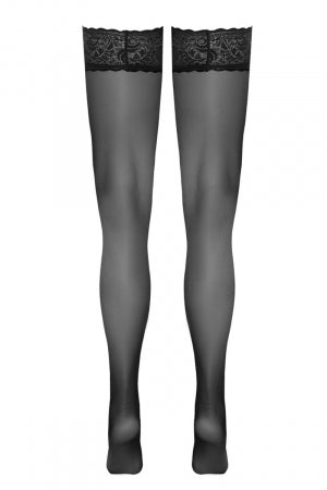 Bas autofixants noir Hold up · Cotelli Legwear · vue 4