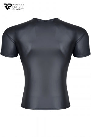 T-shirt wetlook noir · Regnes · vue 4