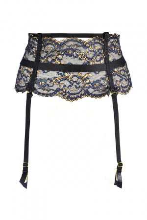 Porte-jarretelles dentelle Noir · Axami · vue 4
