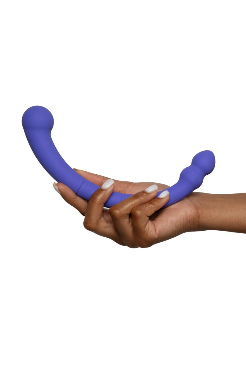 Vibro double extrémité en silicone Leah Good vibe only