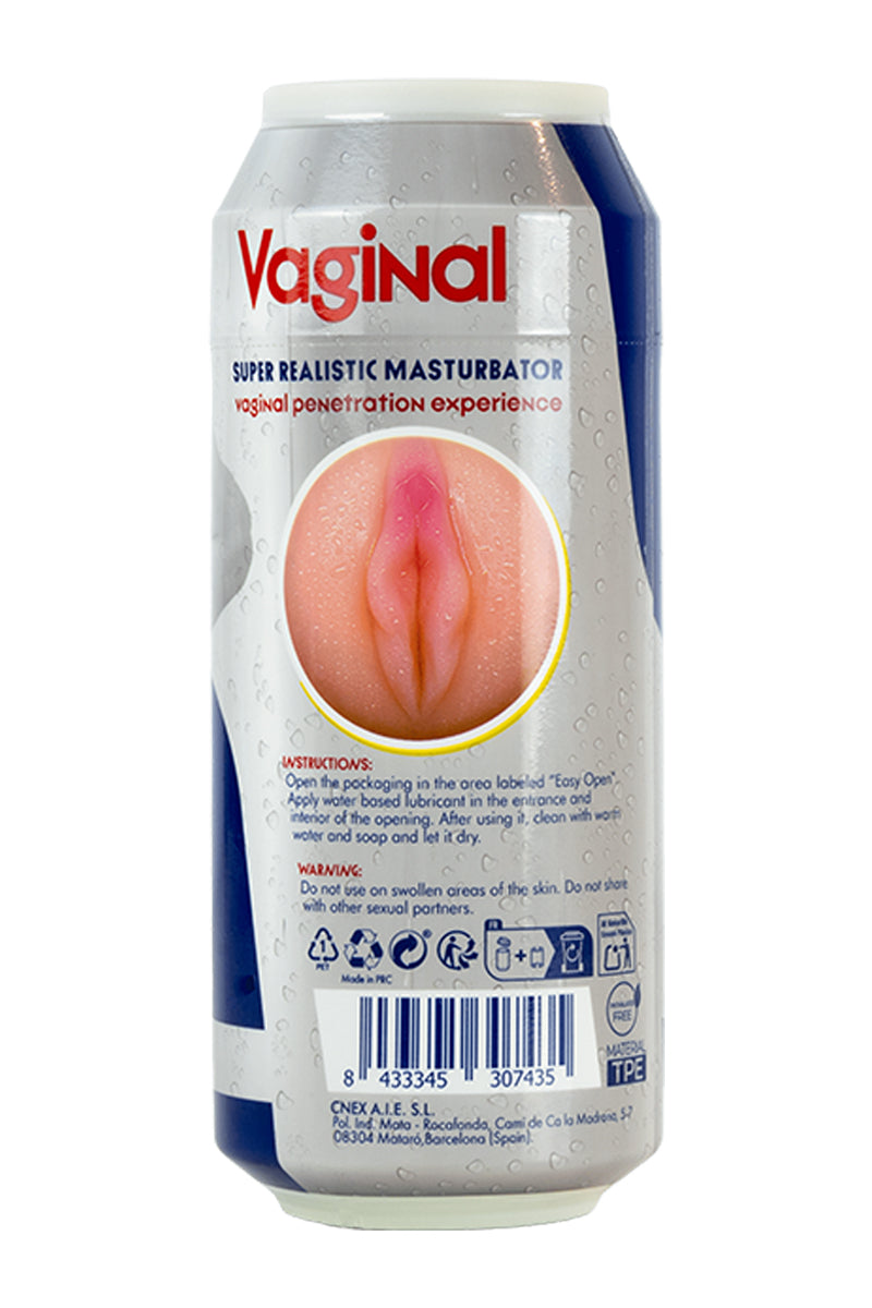 Masturbateur vaginal Red Dolls Energy Pleasure – jouet intime masculin compact en TPE avec sensations naturelles
