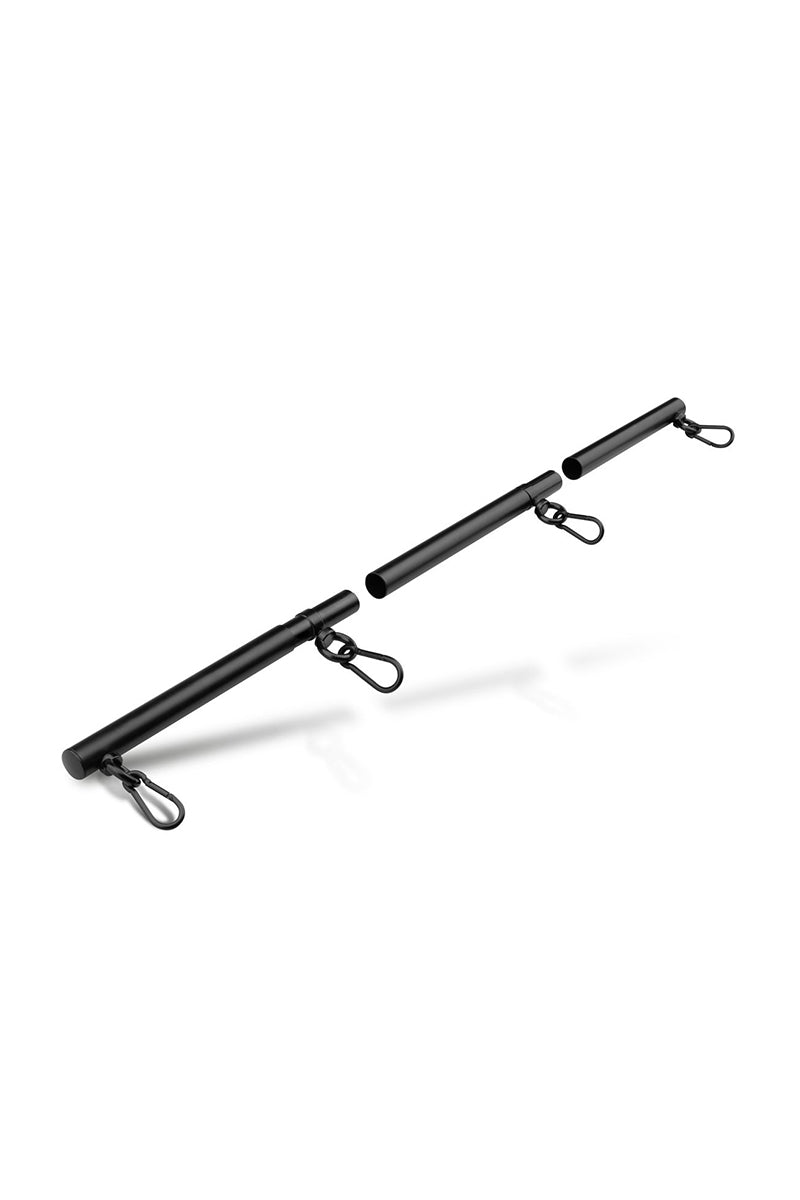 Barre d’écartement réglable en aluminium noire Bedroom Fantasies