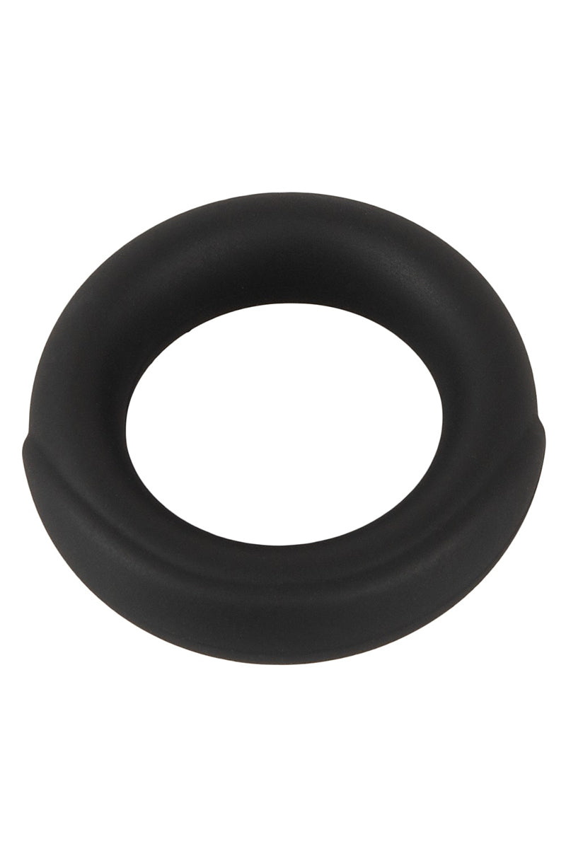 Cockring pénien minimaliste en silicone liquide noir Erecto