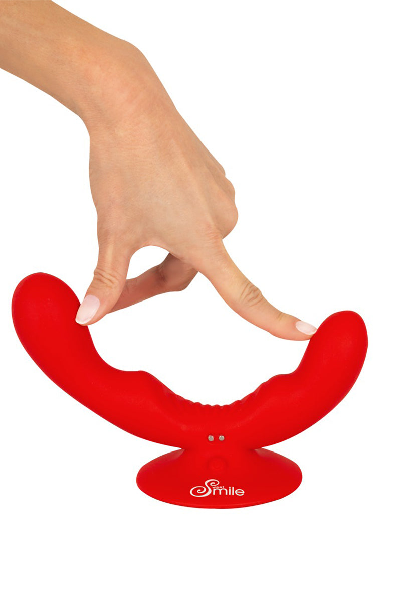 Double vibromasseur DP à ventouse Dual Vibrator Sweet Smile