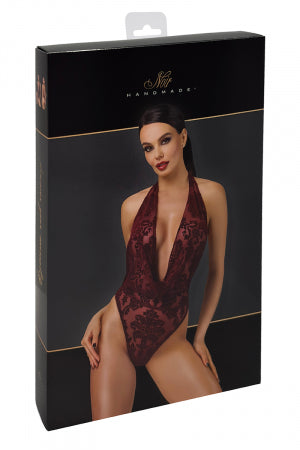 Body en tulle floqué Kink Royal · Noir Handmade · vue 2