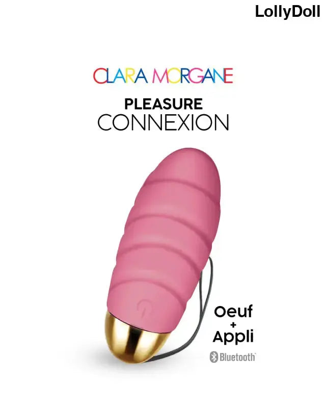 Oeuf vibrant Pleasure Connexion Rose de Clara Morgane avec Bluetooth pour une expérience de plaisir connectée.