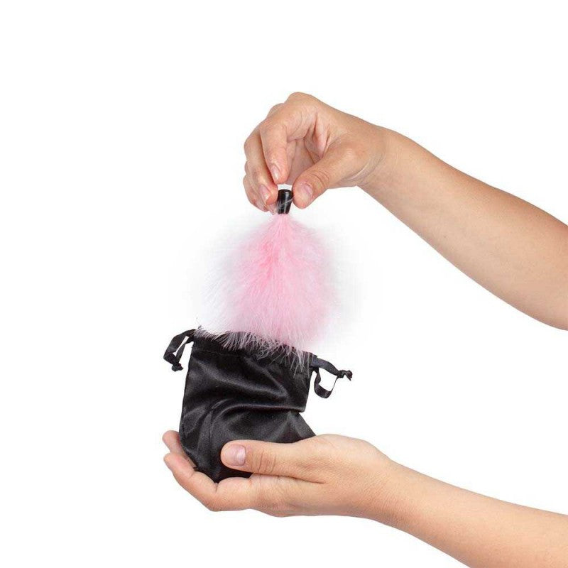 Plumeau pour application poudre de massage comestible chocolat corporelle