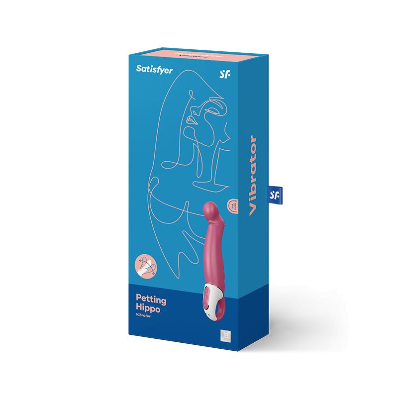 Vibromasseur rechargeable USB Satisfyer Vibes Petting Hippo vue complète dispo chez LollyDoll