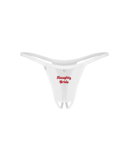 Weddya Bride string ouvert blanc · Obsessive · vue 3
