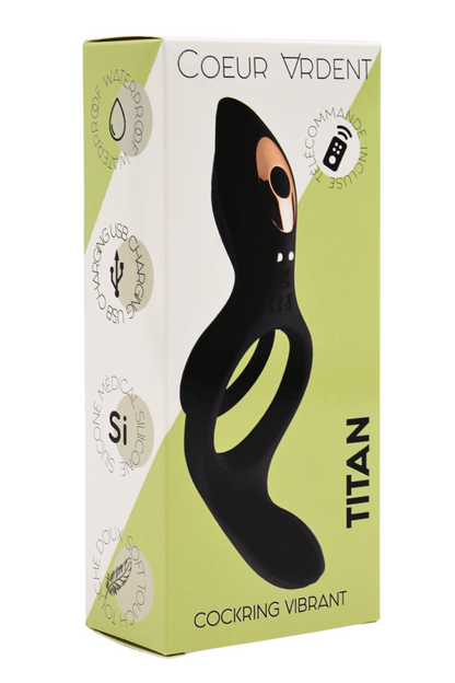 TITAN Cockring Vibrant Télécommandé · Coeur Ardent · vue 5