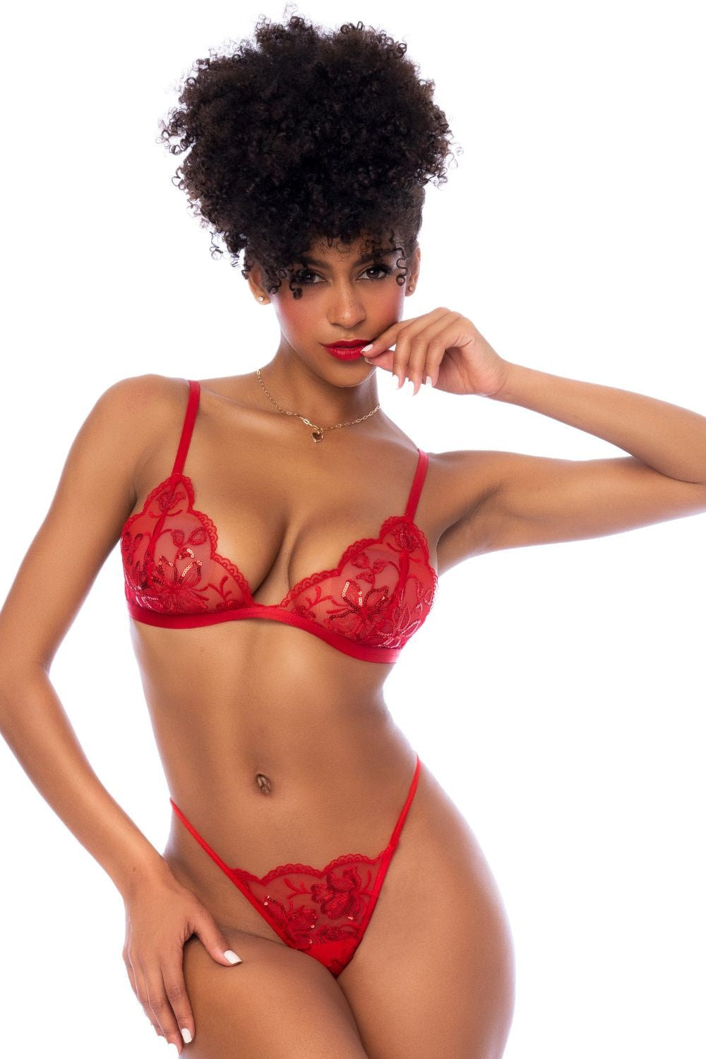 Ensemble 3 pièces rouge · Mapalé · vue 3