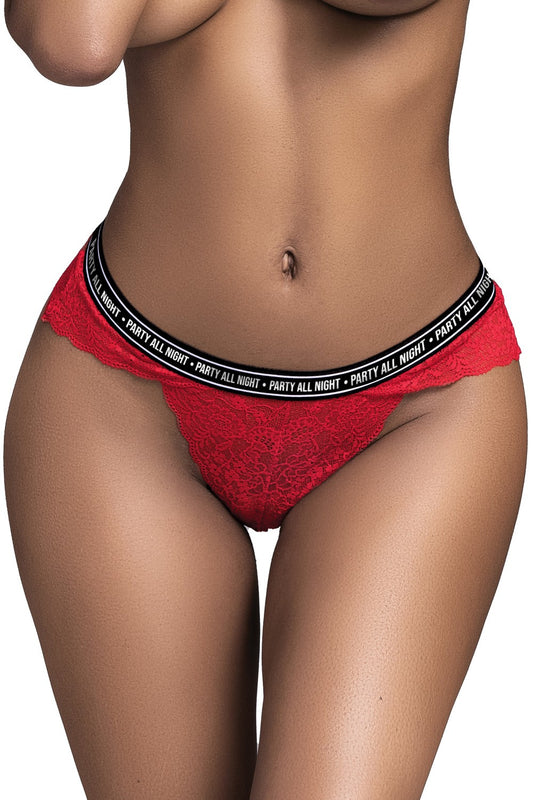 String en dentelle rouge VENDREDI · Mapalé