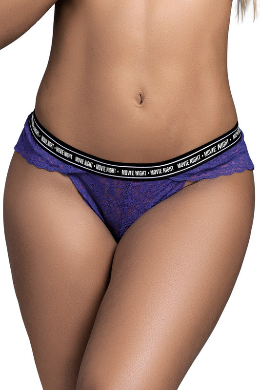 String en dentelle violet MERCREDI · Mapalé