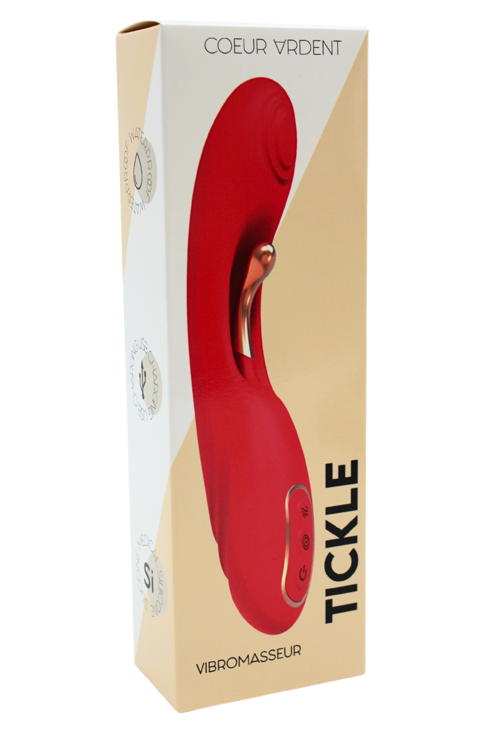 Vibromasseur TICKLE Double Stimulation · Coeur Ardent · vue 2