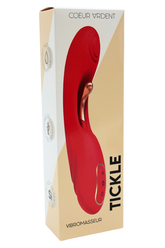 Vibromasseur TICKLE Double Stimulation · Coeur Ardent · vue 2