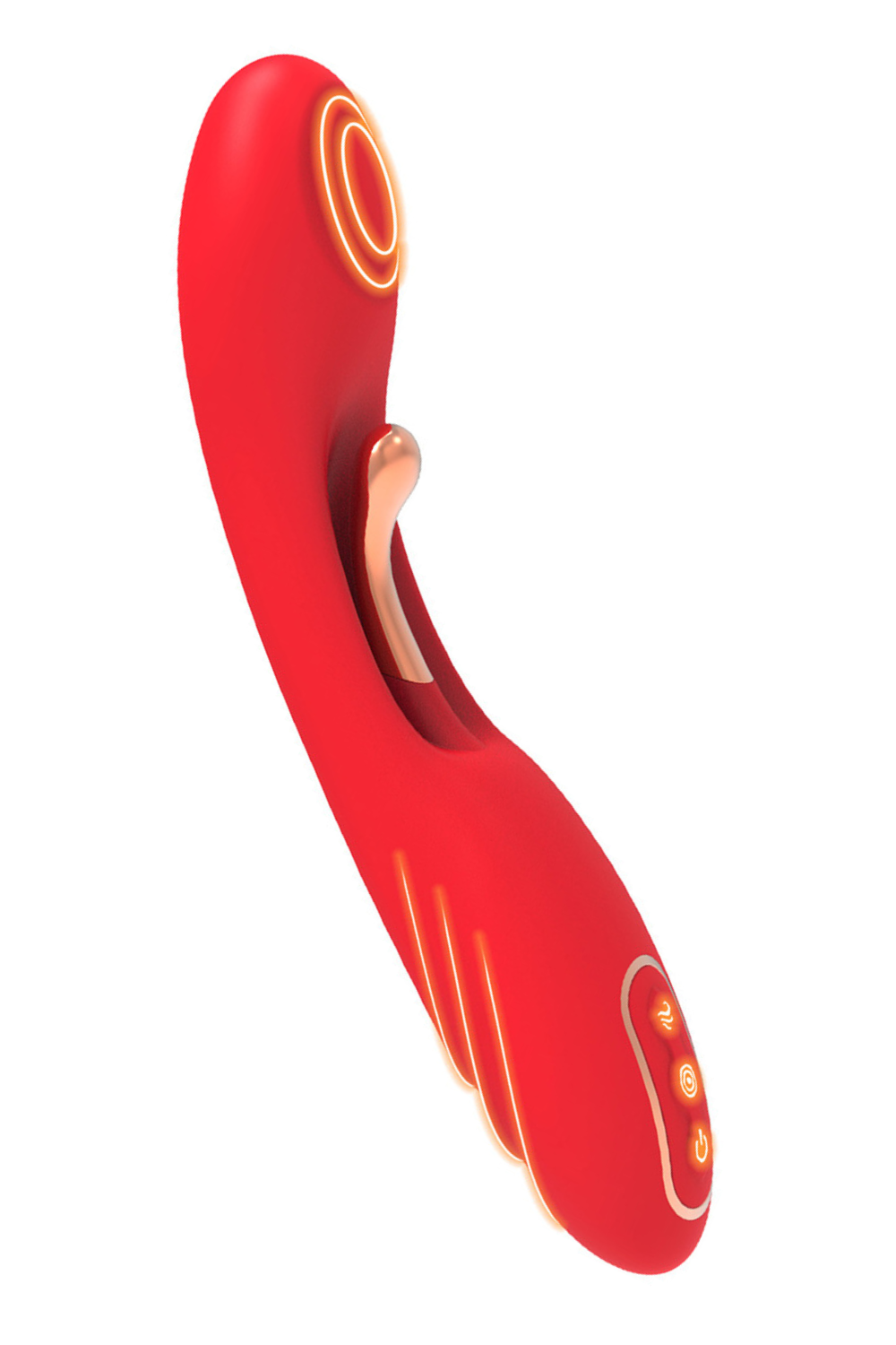 Vibromasseur TICKLE Double Stimulation · Coeur Ardent · vue 3