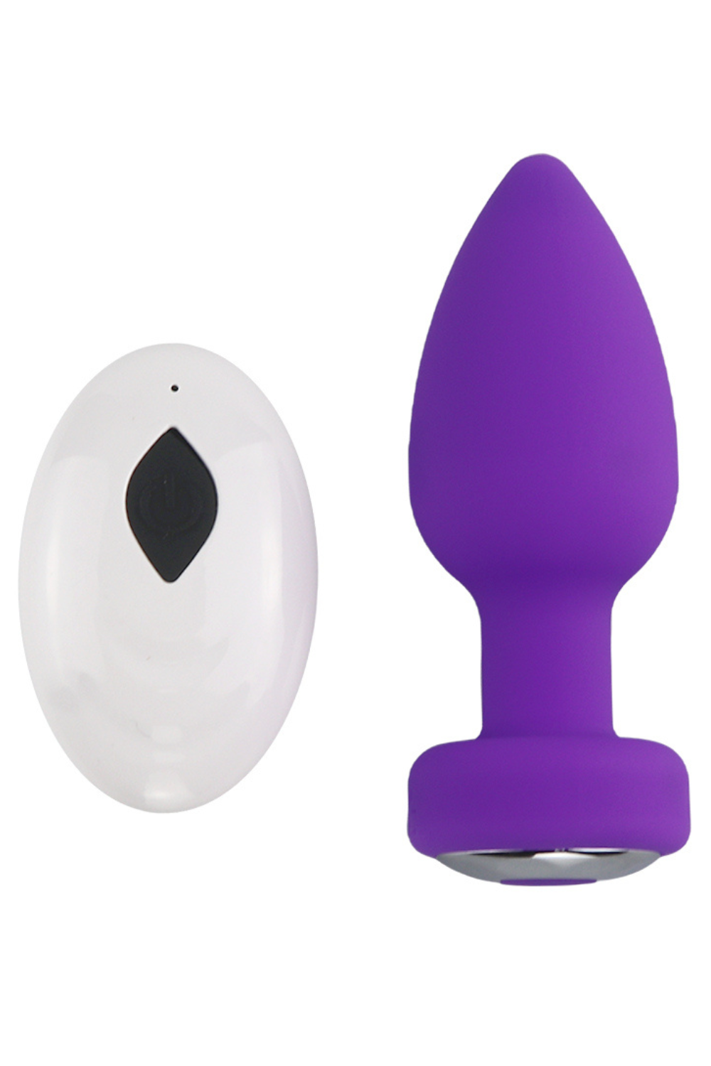 Plug Anal Vibrant Télécommandé SHAKY Violet · Coeur Ardent