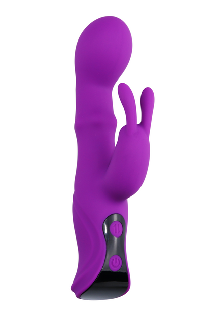 Vibromasseur Rabbit CROWN Double Action · Coeur Ardent