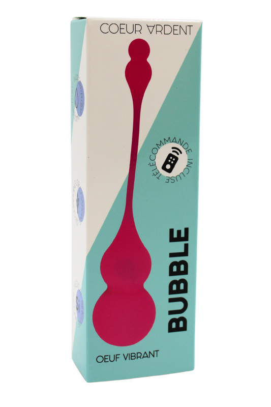 Œuf Vibrant Télécommandé BUBBLE · Coeur Ardent · vue 2