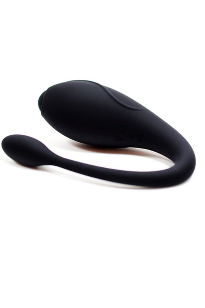 Stimulateur pour couple en U télécommandé Tandem noir Cœur Ardent