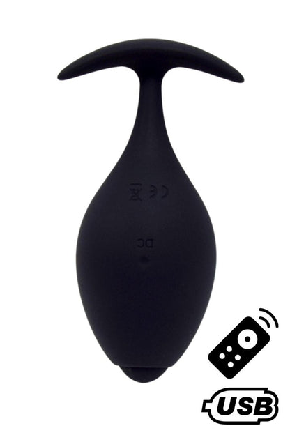 BABA, Plug vibrant anal noir USB, avec télécommande · Coeur Ardent · vue 3