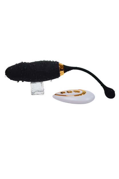 HAPPY, Un Œuf vibrant long USB avec télécommande, dans un silicone médical doux et lisse · Coeur Ardent · vue 4
