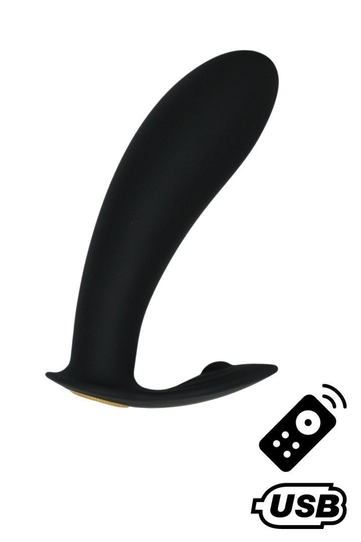 ERNEST, Mini vibromasseur avec stimulateur clitoridien USB, avec télécommande · Coeur Ardent