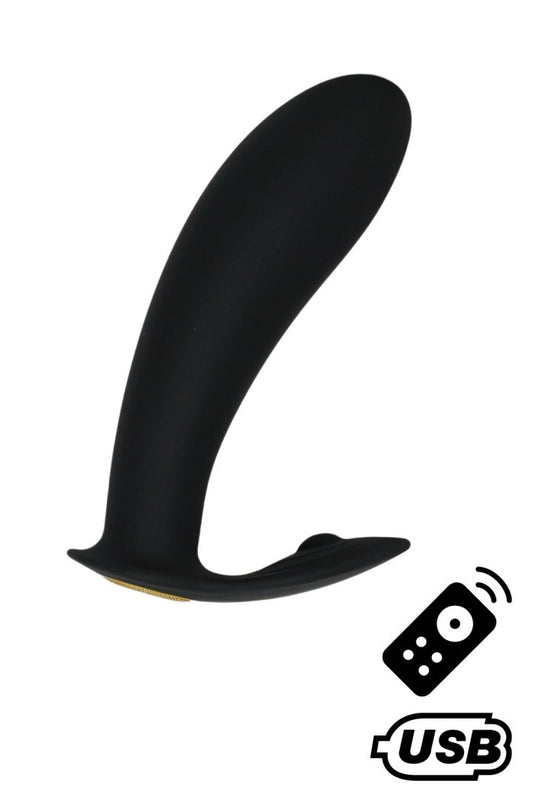 ERNEST, Mini vibromasseur avec stimulateur clitoridien USB, avec télécommande · Coeur Ardent