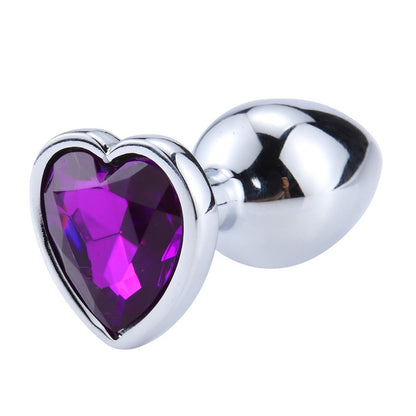 Plug bijou en aluminium bijou coeur violet Medium LOVELY · Coeur Ardent · vue 4