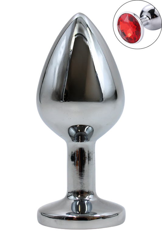 Plug bijou en aluminium bijou rouge Medium HELIRA · Coeur Ardent