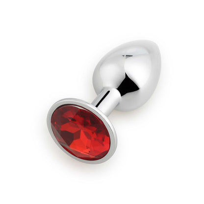 Plug bijou en aluminium bijou rouge Medium HELIRA · Coeur Ardent · vue 3