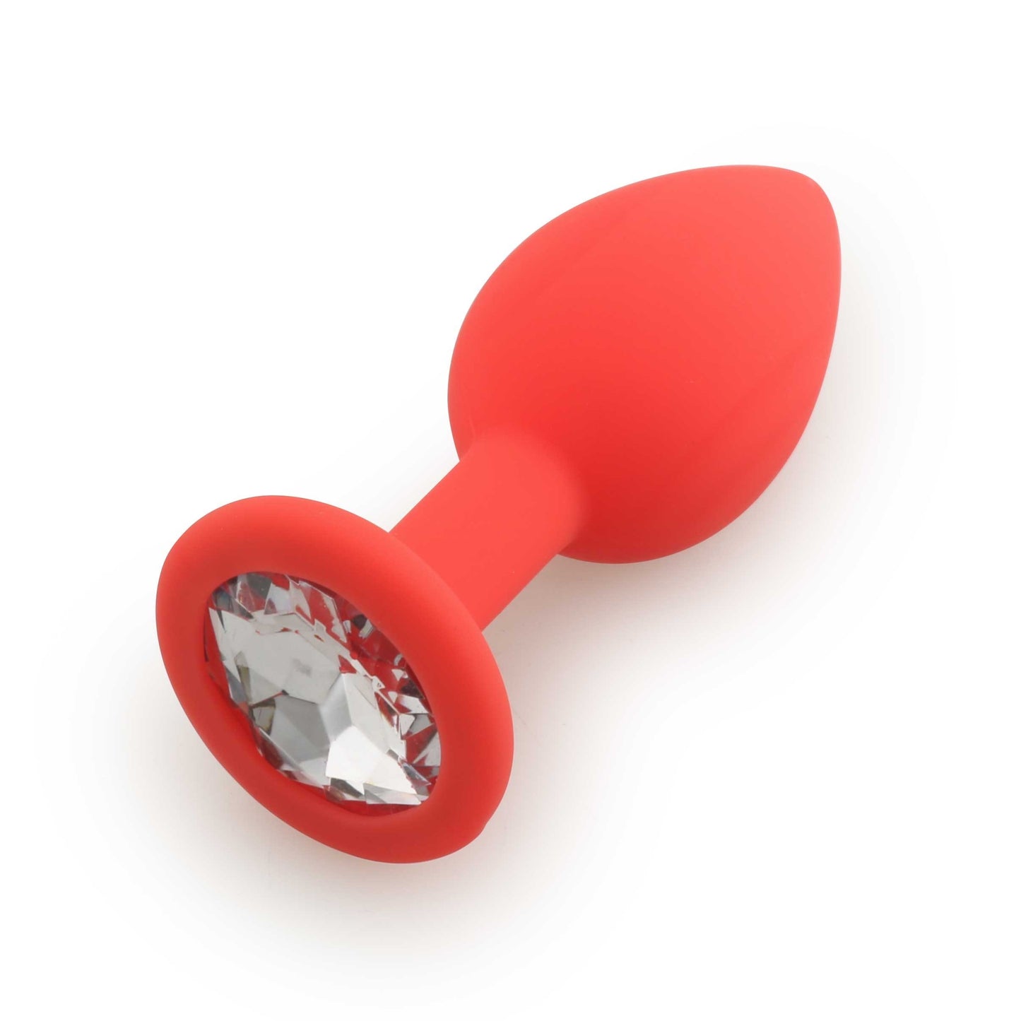 Plug rouge bijou cristal Large CHERRY · Coeur Ardent · vue 3