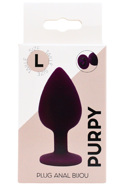 Plug bijou violet Large PURPY · Coeur Ardent · vue 2