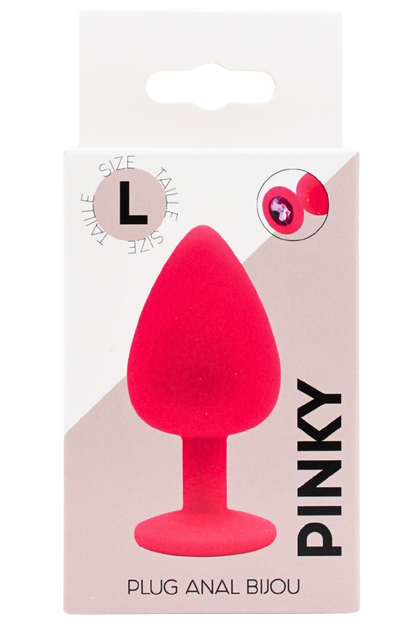 Plug bijou rose Large PINKY · Coeur Ardent · vue 2