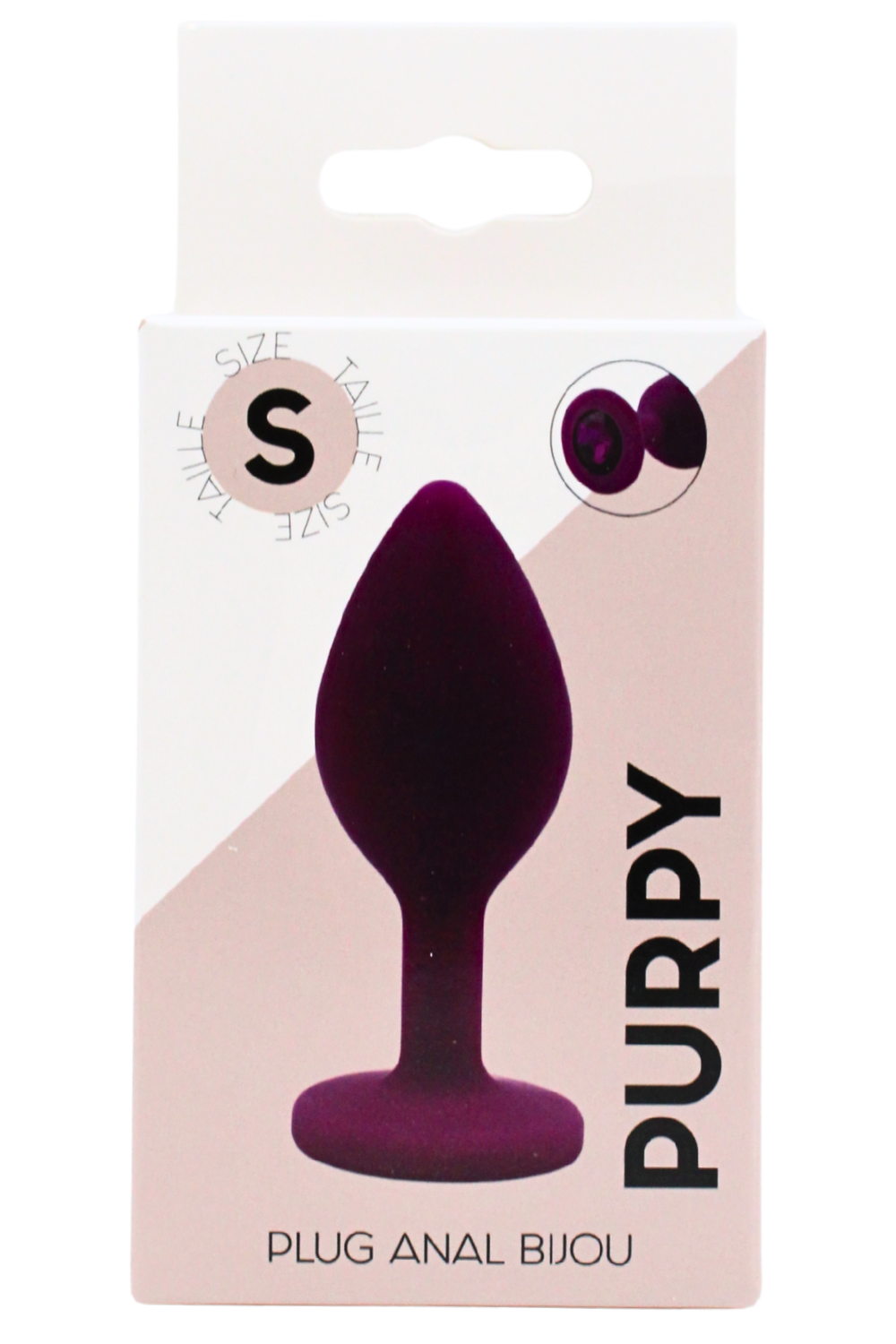 Plug bijou violet Small PURPY · Coeur Ardent · vue 2