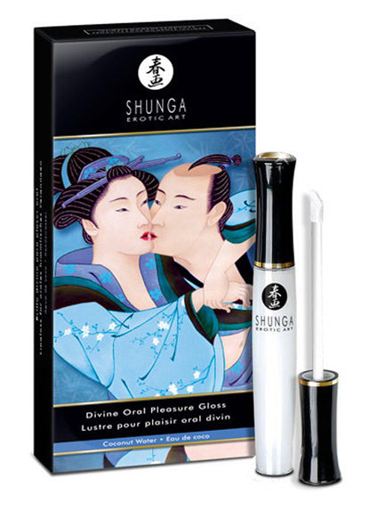 Gloss stimulant pour le plaisir oral Divin Eau de Coco Shunga