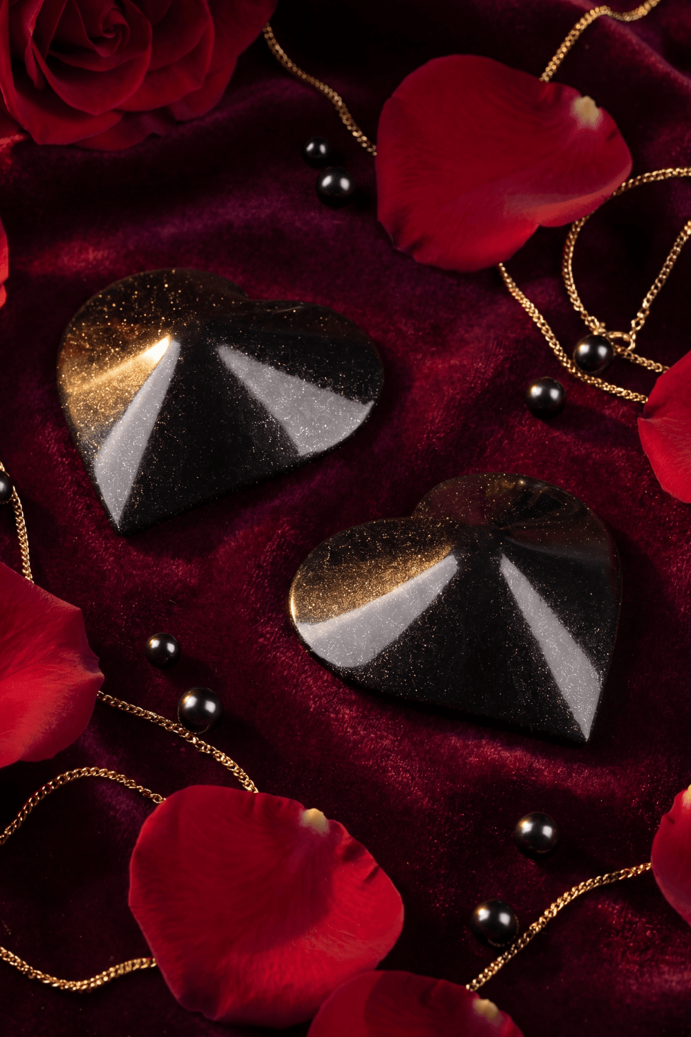 Nipple Métal noir Cache tétons cœur · Be Lily Accessories · vue 4