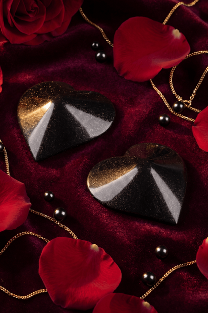 Nipple Métal noir Cache tétons cœur · Be Lily Accessories · vue 4